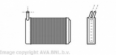AVA QUALITY COOLING vw6061 -  Теплообменник, отопление салона